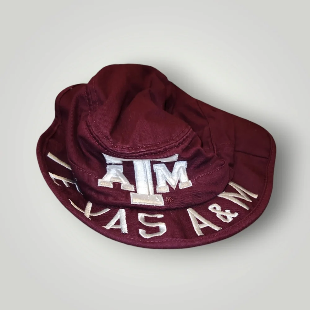 Adidas Kid's youth S/M NCAA TEXAS A&M UNIVERSITY AGGIES Maroon Bucket Hat